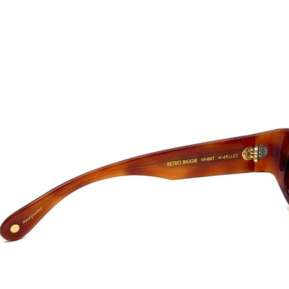 New! Garrett Leight Sunglasses Retro Biggie VINBRT, Authentic main image 4